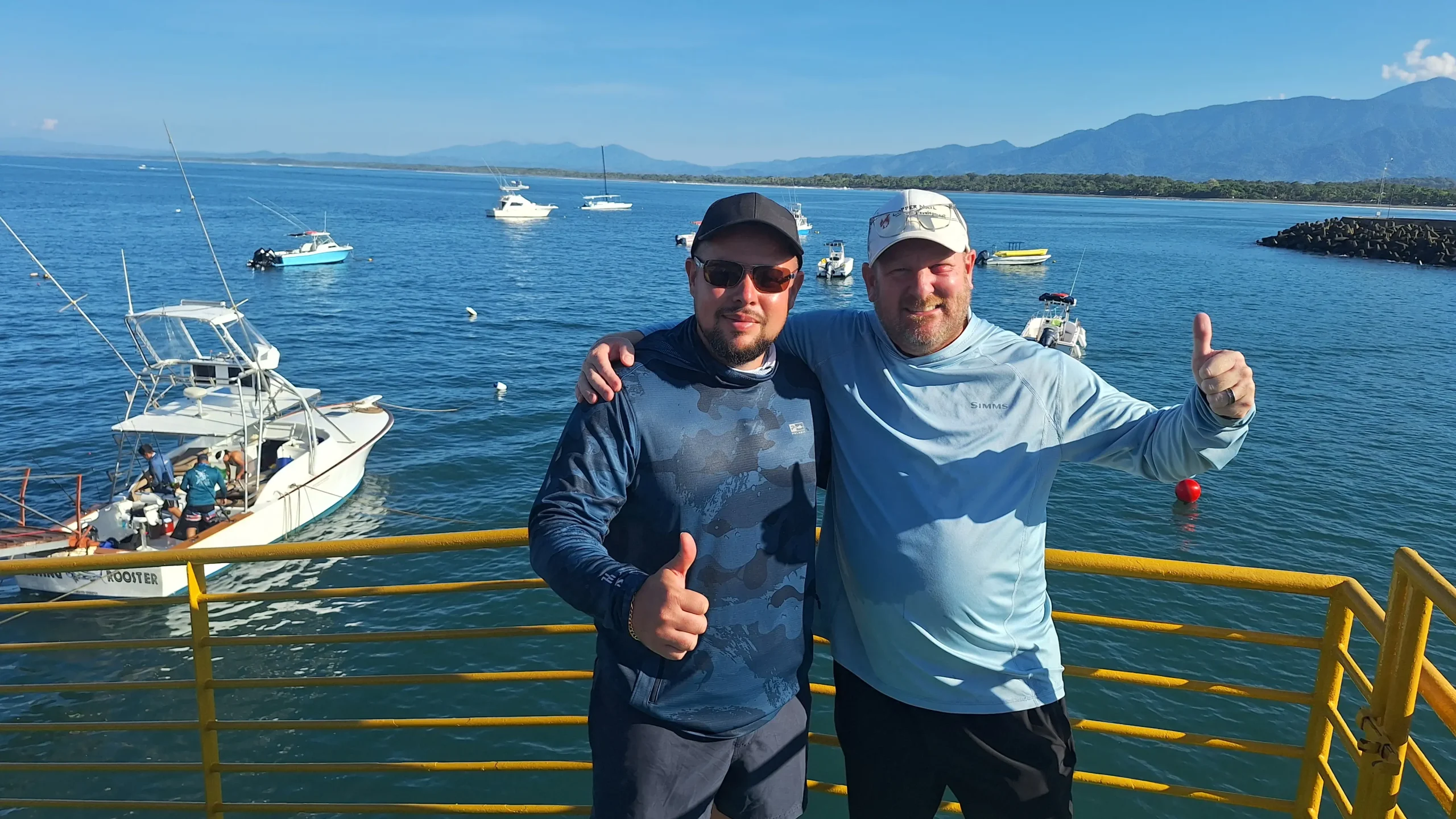 Costa Rica Fishing Company captain and crew, Marina Pez Vela